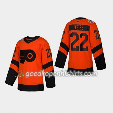 Philadelphia Flyers Dale Weise 22 Adidas 2019 Stadium Series Authentic Shirt - Mannen